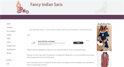 Desktop Screenshot of fancy-indian-saris.com