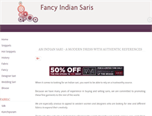 Tablet Screenshot of fancy-indian-saris.com